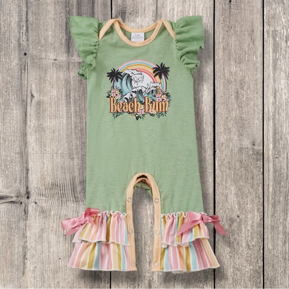 Baby Girl Beach Bum Romper
